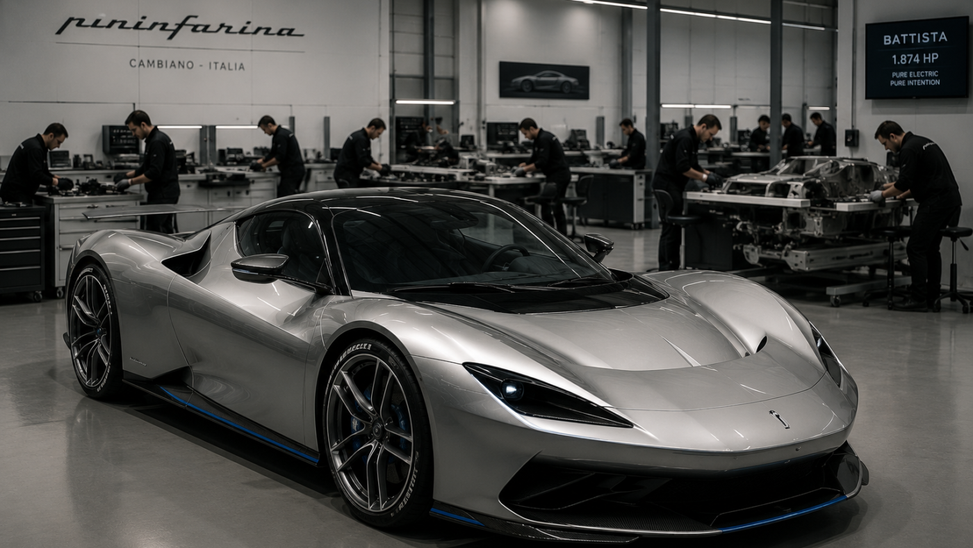 Pininfarina Battista: o silêncio elétrico que redefine o gran turismo