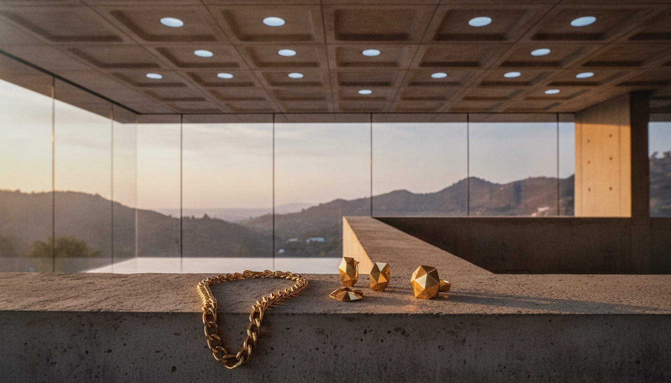 O ouro que posou dentro do concreto