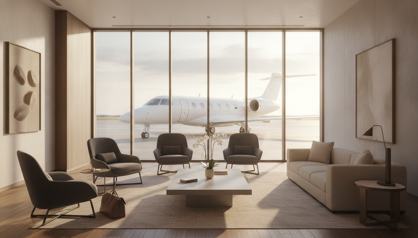 O aeroporto invisível onde o voo privado começa