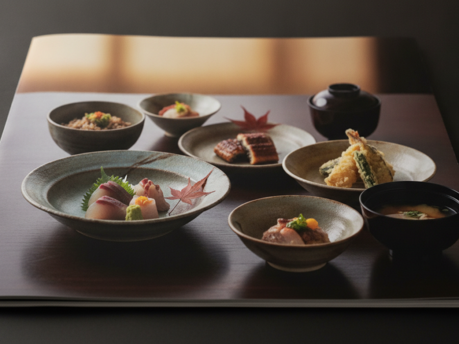 O banquete japonês que serve, antes, a estação do ano
