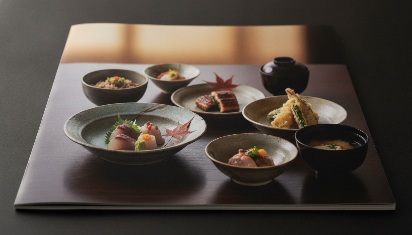 O banquete japonês que serve, antes, a estação do ano